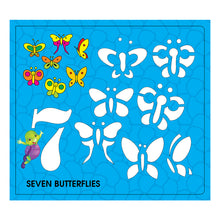 Load image into Gallery viewer, 1234 Stencilling Book - Fun Early Learning Activity Book - Purple Turtle  - For Kids Ages 3-7