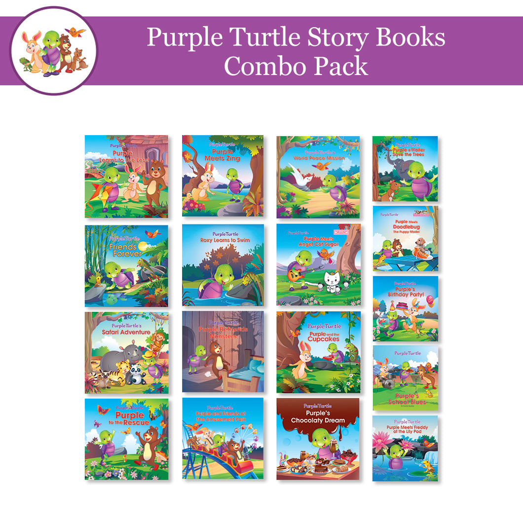 Purple Turtle Story Books (Combo of 17 Story Books)