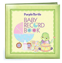 Load image into Gallery viewer, Purple Turtle Baby Record Book (Hardcover) for Storing Baby&#39;s Milestones and Special Memories
