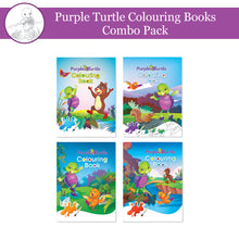Load image into Gallery viewer, Best Coloring Books for Kids Ages 3-8 (Set of 4) Purple Turtle Gift Set for Children
