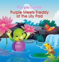 Load image into Gallery viewer, Purple meets Freddy at the Lily Pad