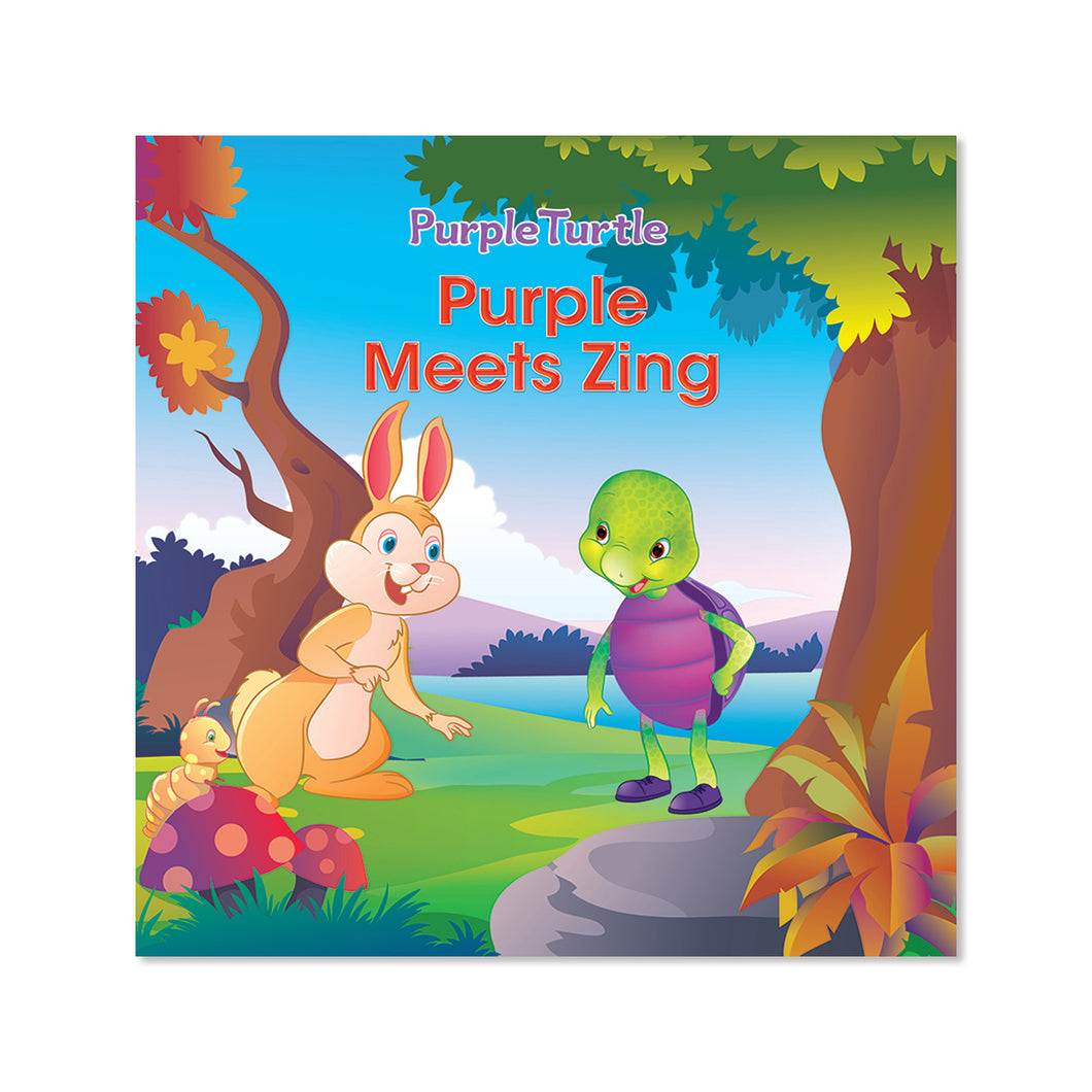 Purple Meets Zing - Illustrated Short Story about Friendship for Kids Ages 3-8