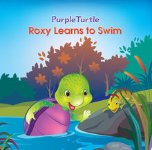 Load image into Gallery viewer, Purple Turtle - Roxy Learns to Swim
