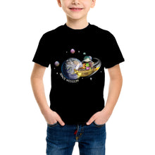 गैलरी व्यूवर में इमेज लोड करें, Purple Turtle Kids' T-Shirt - Space Mission - For Toddlers, Girls & Boys - Short Sleeves
