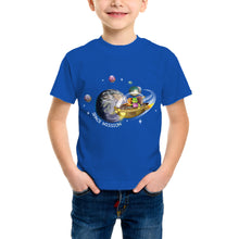 गैलरी व्यूवर में इमेज लोड करें, Purple Turtle Kids' T-Shirt - Space Mission - For Toddlers, Girls & Boys - Short Sleeves