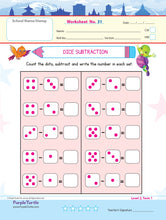 Load image into Gallery viewer, Purple Turtle Preschool Worksheets for LKG - English, Maths & EVS - 100 Worksheets (100 Activities - 50 Leaves) for Early Learning