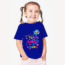 Load image into Gallery viewer, Colour Fairies Kids' T-Shirt - Hearts, Love, Laugh - For Toddlers, Girls - 100% Cotton Tshirt