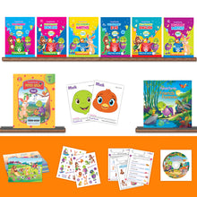 Load image into Gallery viewer, Preschool Kit for LKG (Level-2) - Complete Kit (Set of 8 Books & More) | For Children Ages 4 - 5 Years | Learn English, Maths, EVS, Hindi | For Homeschooling & Preschool Classrooms
