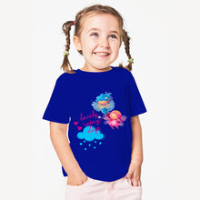 Load image into Gallery viewer, Colour Fairies Kids' T-Shirt - Lovely Rainy Days - For Toddlers, Girls - Round Neck Short Sleeves Tee