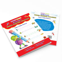 Load image into Gallery viewer, Purple Turtle My First Book of Pencil Control: Patterns Practice book for kids ( Full Color Pages): 3 Pencils, a Eraser and a Sharpener Free!