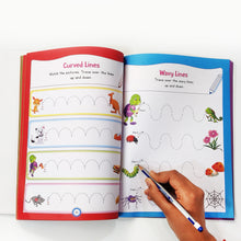 Load image into Gallery viewer, Purple Turtle My First Book of Pencil Control: Patterns Practice book for kids ( Full Color Pages): 3 Pencils, a Eraser and a Sharpener Free!