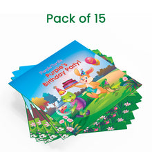 Load image into Gallery viewer, Best Birthday Return Gifts, Party Favours for Kids - Boys and Girls - Pack of 15 Illustrated Storybooks in English - Purple Turtle
