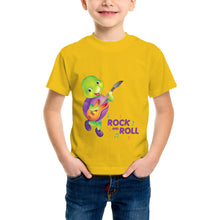 गैलरी व्यूवर में इमेज लोड करें, Purple Turtle Kids' T-Shirt for Toddlers, Girls & Boys - Rock N’ Roll Tee - Short Sleeves
