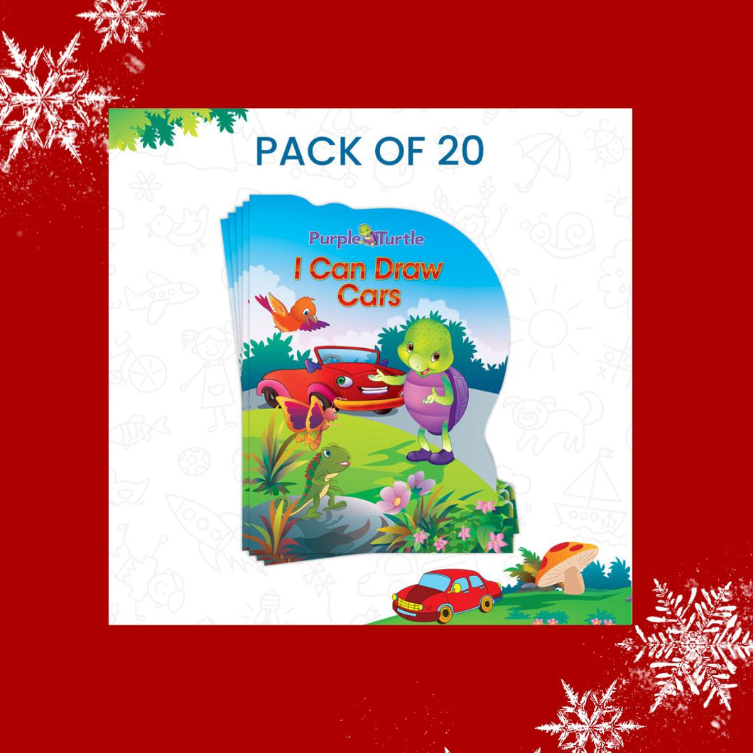 Tis the Season of Christmas Vibrant Offer on Purple Turtle I Can Draw Activity Books! Combo of 20 Books
