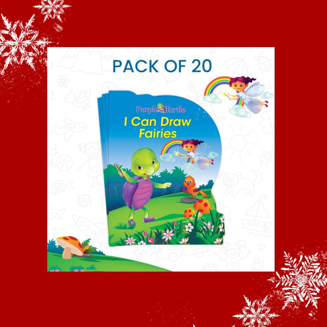 Tis the Season of Christmas Vibrant Offer on Purple Turtle I Can Draw Activity Books! Combo of 20 Books