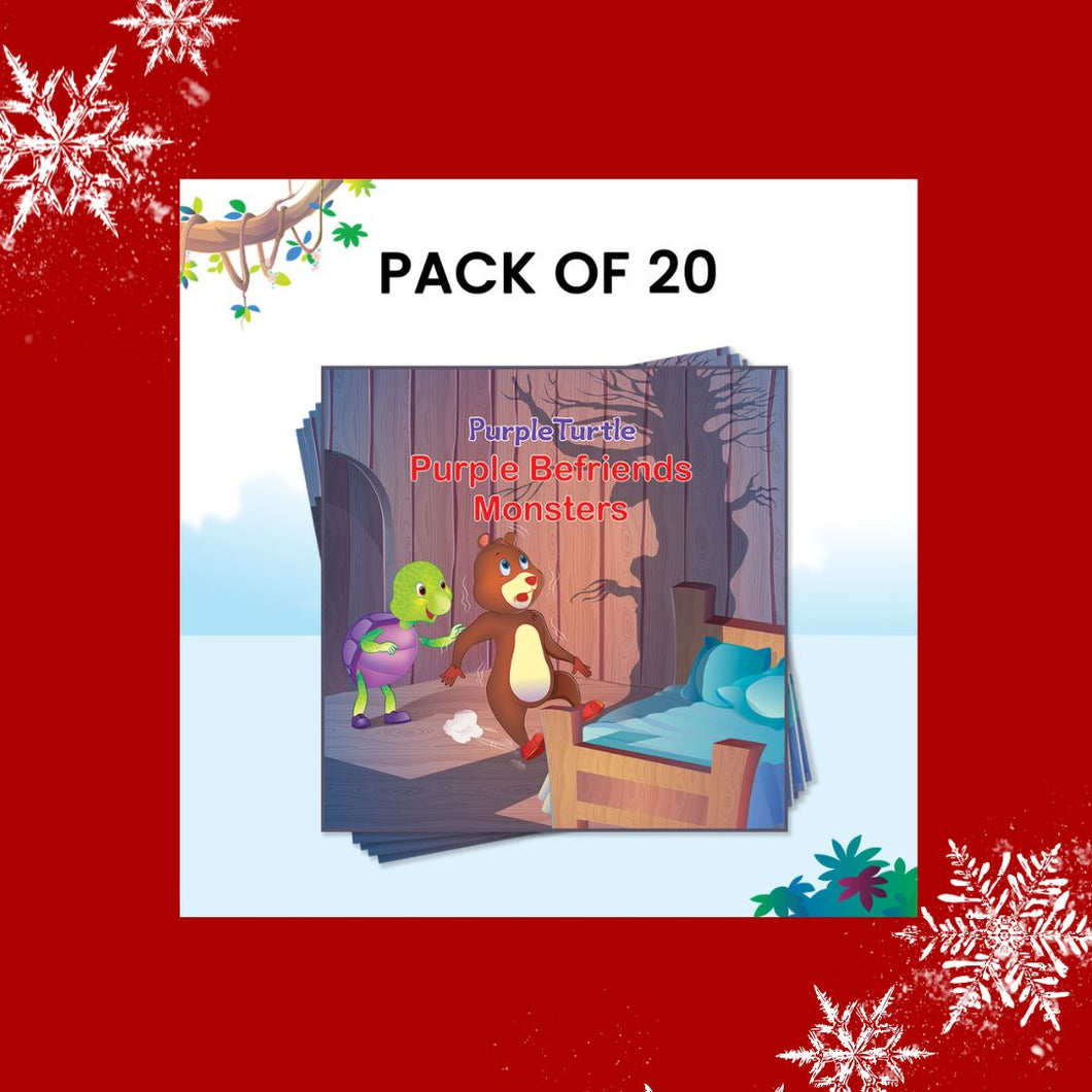 Unwrap the joy of Christmas with special deals on magical storybook gifts for kids ! Purple Turtle Story Books Pack of 20
