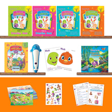 Load image into Gallery viewer, Purple Turtle Preschool Kit with Talking Pen Level 2 For LKG Kids
