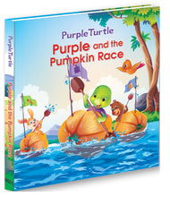 Load image into Gallery viewer, Purple Turtle - Purple and the Pumpkin Race
