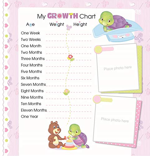 Purple Turtle Baby Record Book (Hardcover) for Storing Baby's