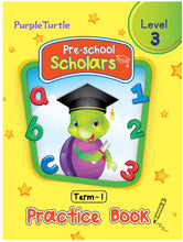 Load image into Gallery viewer, Purple Turtle Preschool Scholars Term 1 (Level 3) Practice Book
