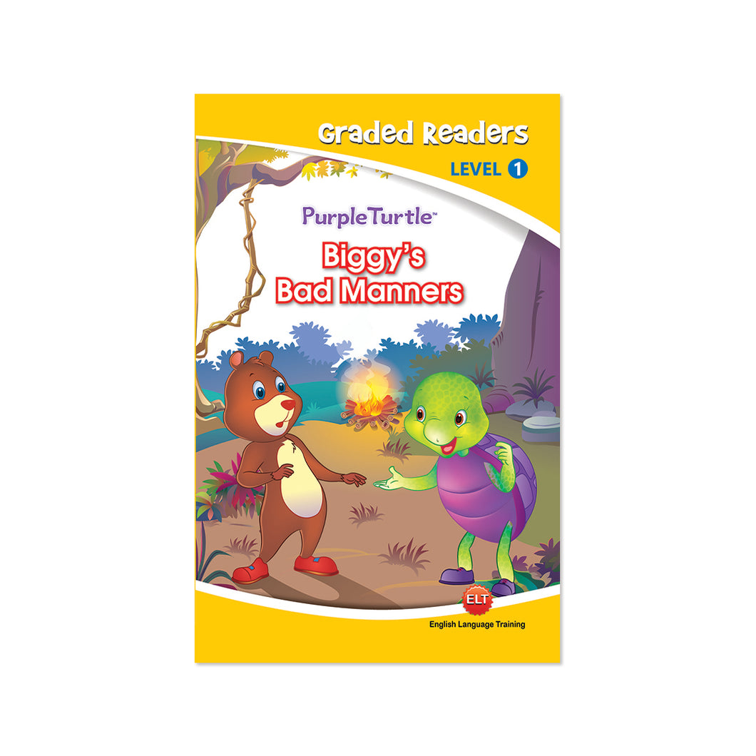 Purple Turtle - BIGGY'S BAD MANNERS  Story book for Kids Ages 3-4