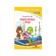 Load image into Gallery viewer, Purple Turtle - PURPLE MAKES SOUP | Story book for Kids Ages 3-4
