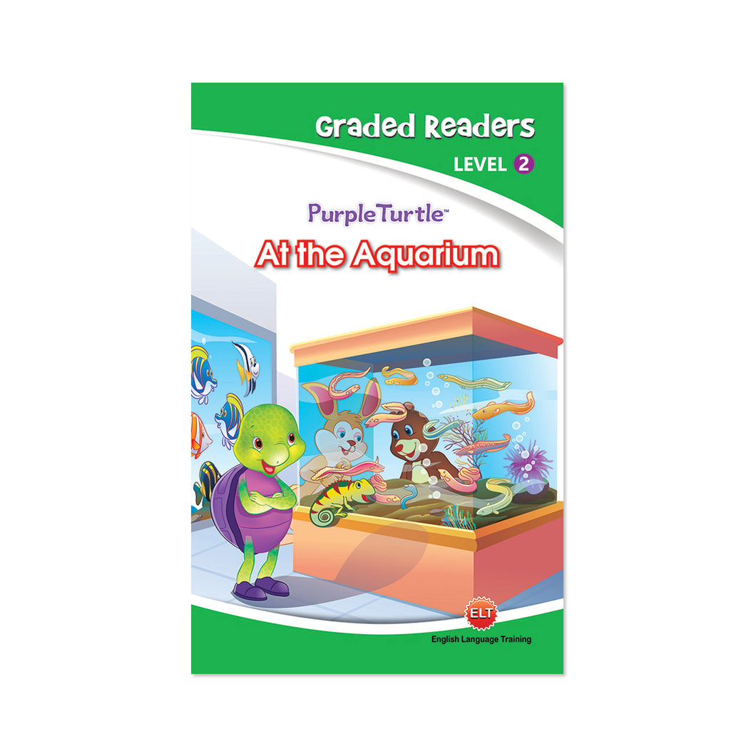 Purple Turtle - AT THE AQUARIUM Story book for Kids Ages 4-5