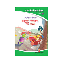 Load image into Gallery viewer, Purple Turtle - BIGGY BREAKS AN ARM Story book for Kids Ages 4-5
