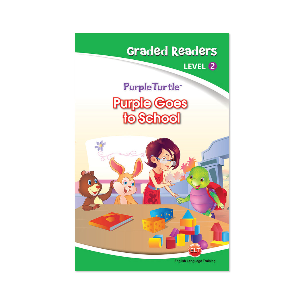 Purple Turtle - PURPLE GOES TO SCHOOL | Story book for Kids Ages 4-5