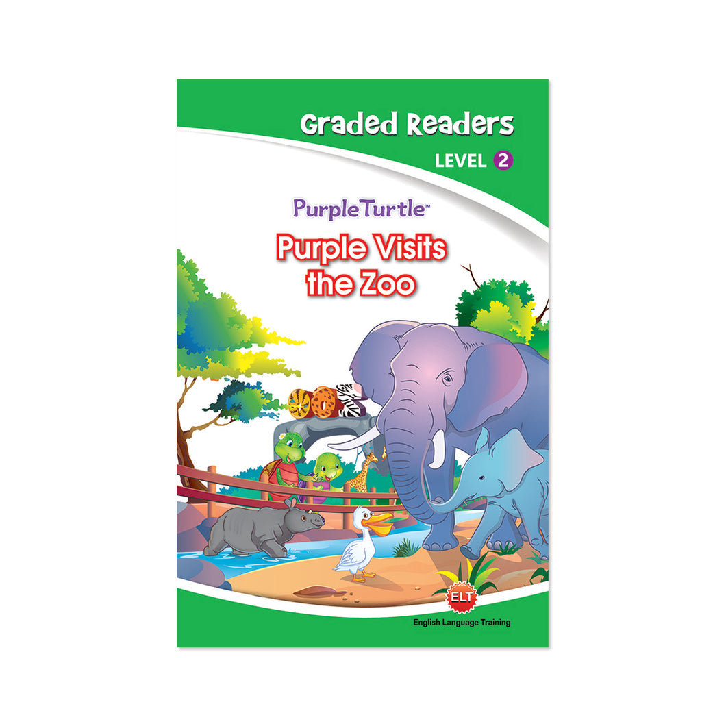 Purple Turtle - PURPLE VISITS THE ZOO | Story book for Kids Ages 4-5