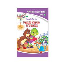 Load image into Gallery viewer, Purple Turtle - PURPLE GROWS A GARDEN | Story book for Kids Ages 5-6
