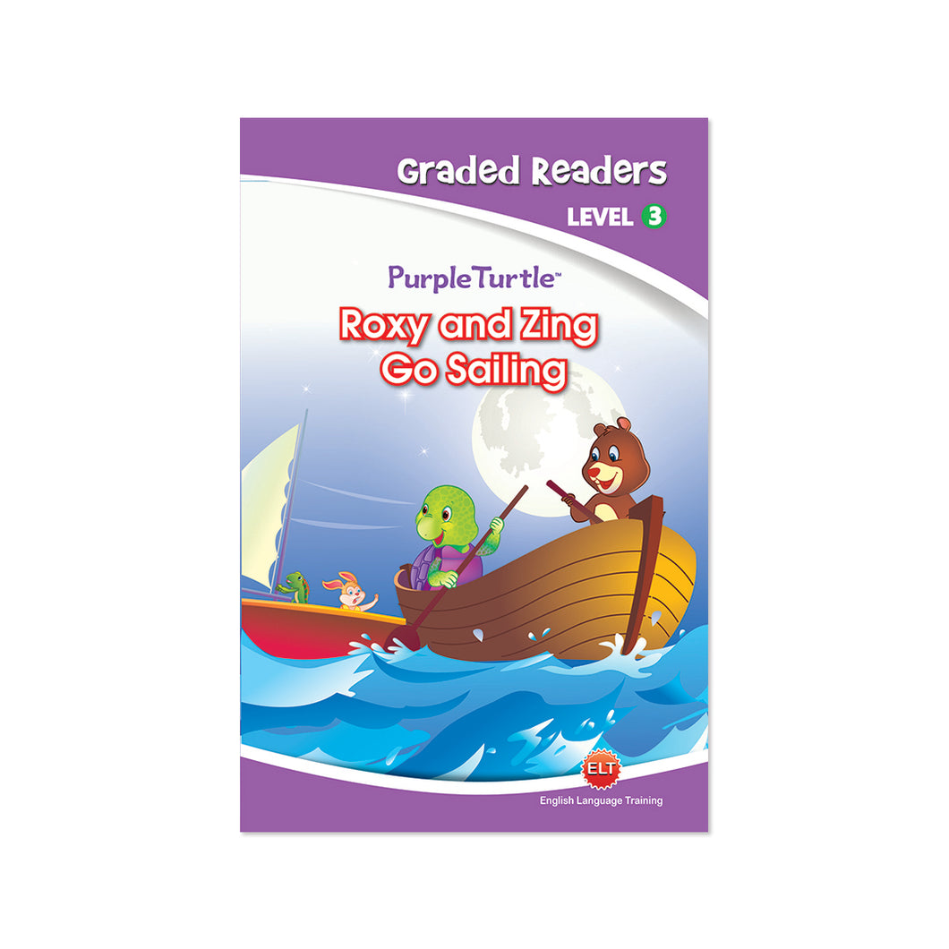 Purple Turtle - ROXY AND ZING GO SAILING | Story book for Kids Ages 5-6