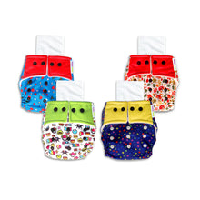 गैलरी व्यूवर में इमेज लोड करें, Purple Turtle Washable and Reusable Cloth Diaper with Inserts : Pack of 4  | for Babies 3 Months-3 Years | Free Size and Adjustable |  100% Natural, Non-Toxic and Chemical-Free Baby Diapers
