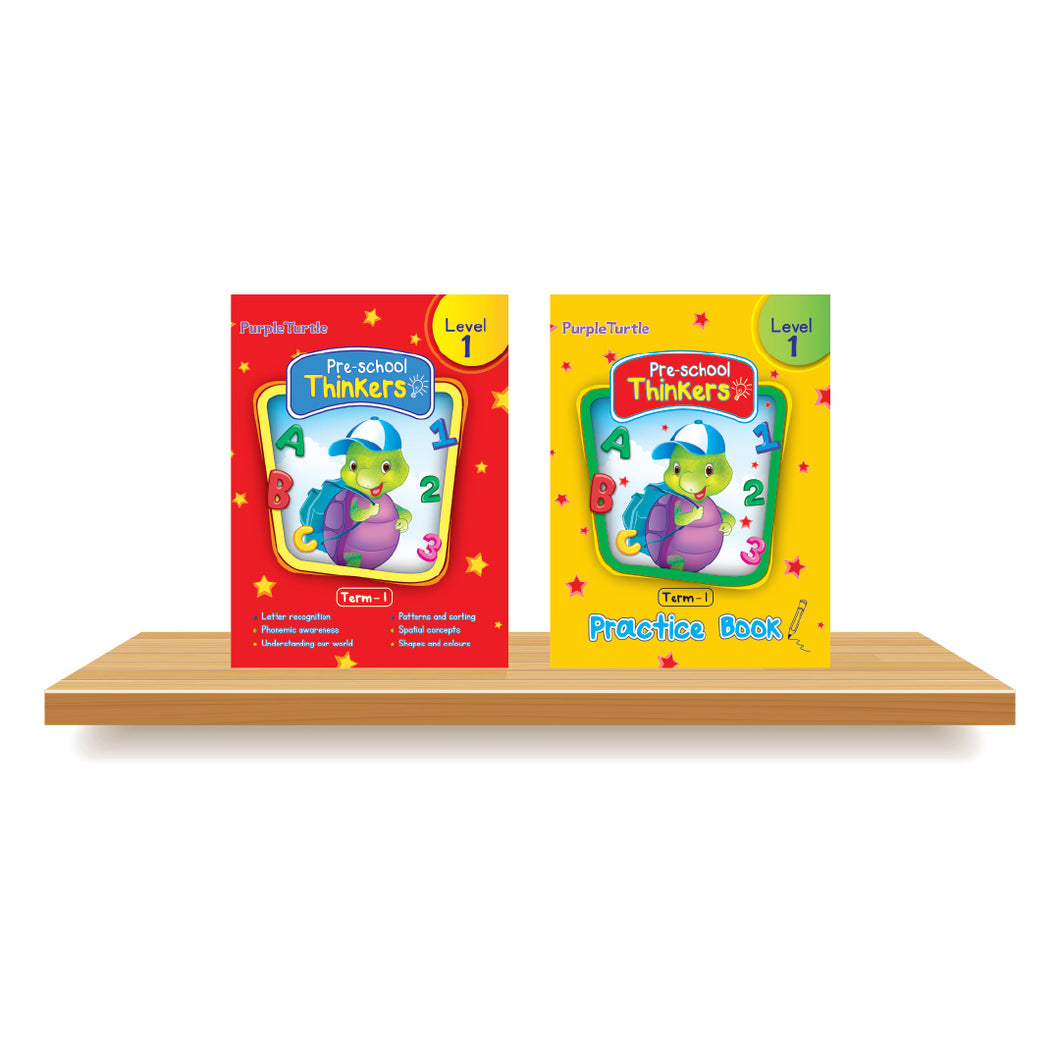 Purple Turtle Preschool Books - Nursery Kids Level 1 Term 1