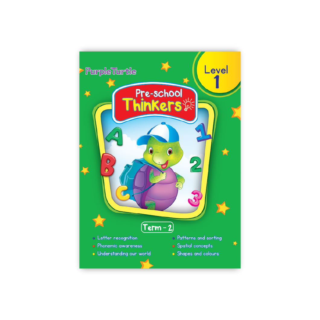Purple Turtle Thinkers Level 1 Term 2 Course Book for Nursery Kids