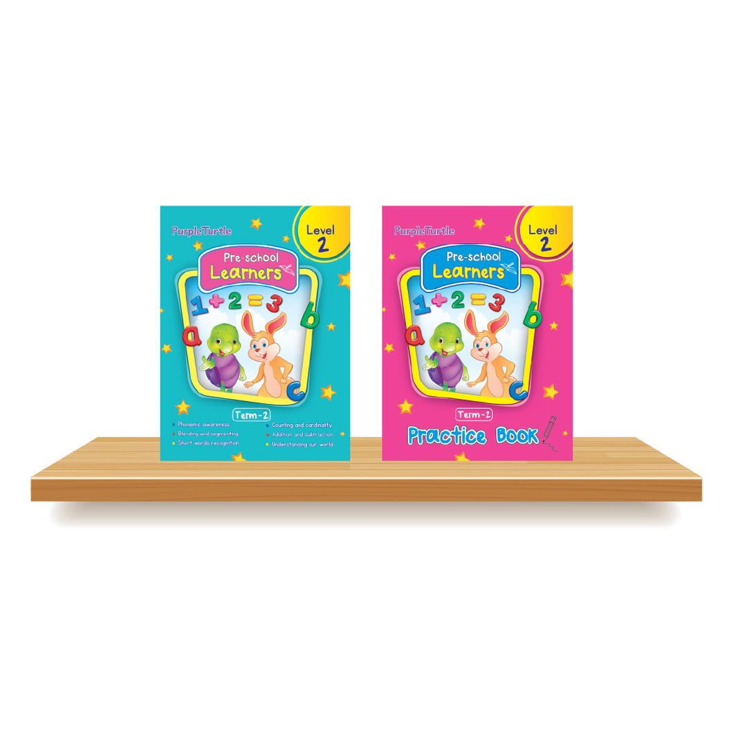 Purple Turtle Preschool Book Level 2 Term 2 (LKG)