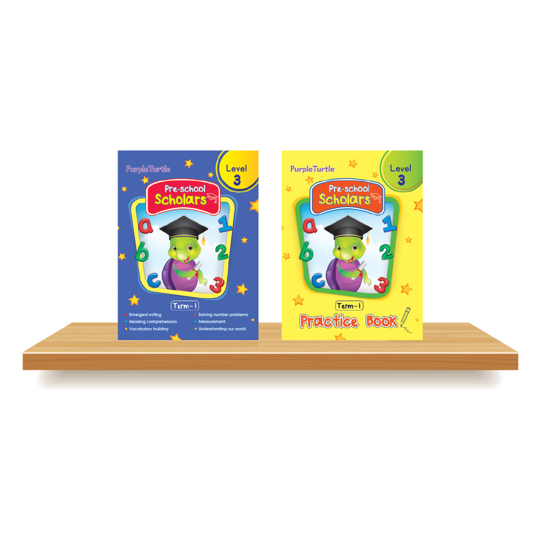 Purple Turtle Preschool Book Level 3 Term 1 (UKG)