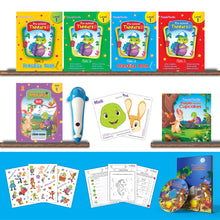 Load image into Gallery viewer, Purple Turtle Preschool Kit Level 1 with Talking Pen for Nursery Age 3-4 year
