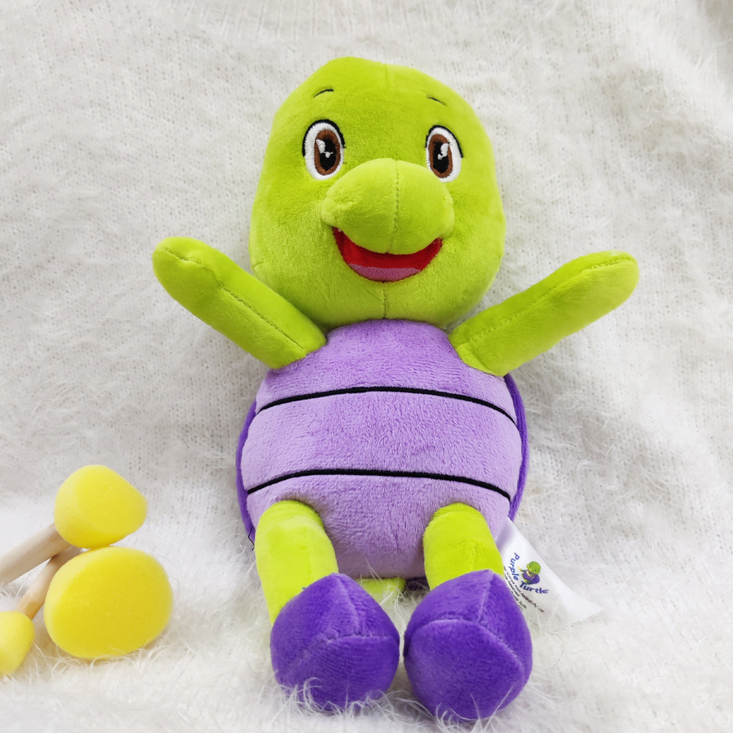 Purple Turtle Adorable Super Soft Premium Quality Stuff Animal Turtle Plush Toy 30 CM Perfect Gift for Kids, 100% Child-Safe, Purple, Green