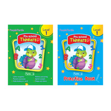 Load image into Gallery viewer, Purple Turtle Preschool books for Nursery kids Level 1 Term 2 (Course books) + Term 2 (Practice book)
