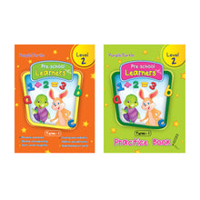 Load image into Gallery viewer, Purple Turtle Preschool books for LKG kids Level 2 Term 1 (Course books) + Term 1(Practice book) (2 Books)
