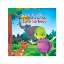 Load image into Gallery viewer, Purple and Walter Save the Trees - Illustrated Storybook for Children (Short Story For Kids Ages 3-8 with Values)
