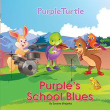 Load image into Gallery viewer, Purple Turtle - Purple&#39;s School Blues
