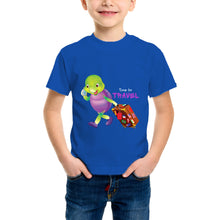 Load image into Gallery viewer, Purple Turtle Kids&#39; T-Shirt - Time for Travel T-Shirt - For Toddlers, Girls &amp; Boys
