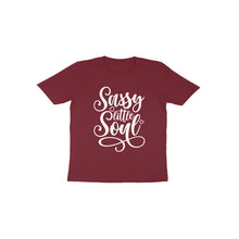 Load image into Gallery viewer, Sassy Little Soul T-shirt for Toddlers- Cool, Classy Positive Educational Quotes T-shirts - Purple Turtle
