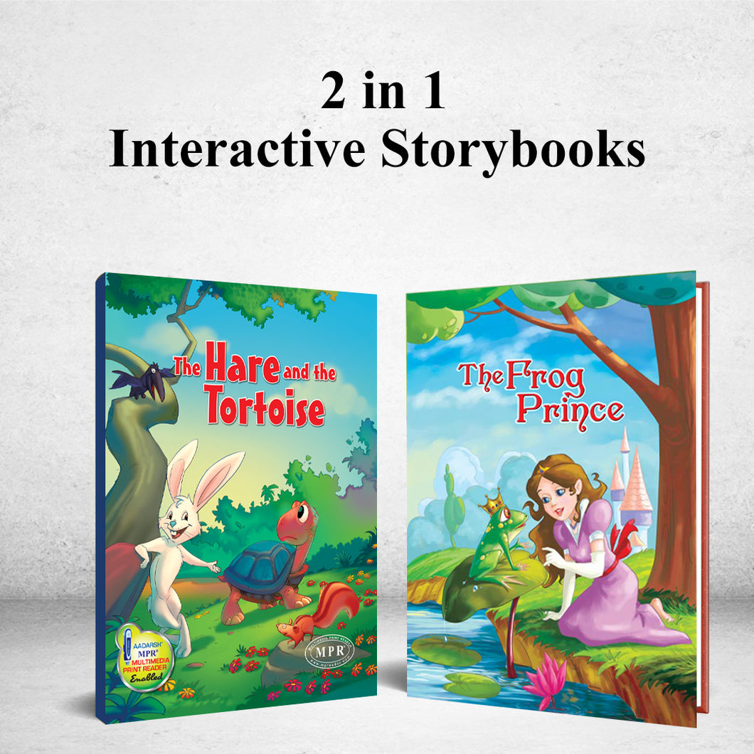 The Frog Prince and The hare and The Tortoise 2 in 1 Story Books for kids