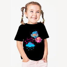 Load image into Gallery viewer, Colour Fairies Kids&#39; T-Shirt - Lovely Rainy Days - For Toddlers, Girls - Round Neck Short Sleeves Tee
